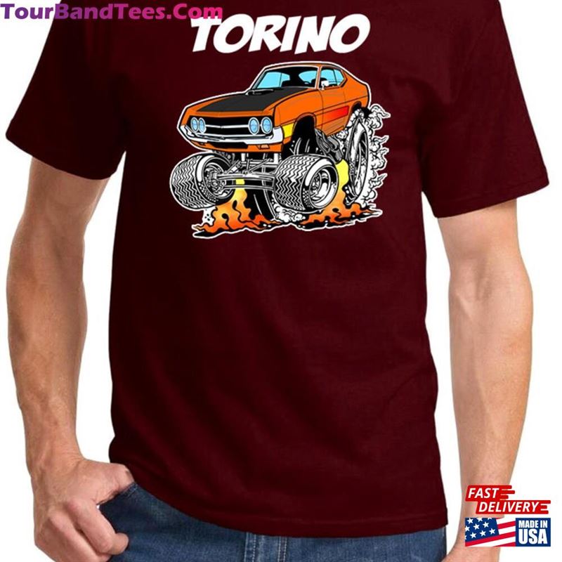 Ford Torino Hardtop Classic Cartoon Muscle Car Full Color Design T-Shirt Sweatshirt 29Uf141529 – Utopia Fashion