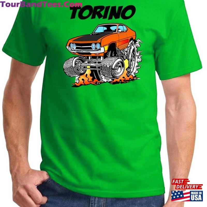 Ford Torino Hardtop Classic Cartoon Muscle Car Full Color Design T-Shirt Sweatshirt 29Uf141529 – Utopia Fashion