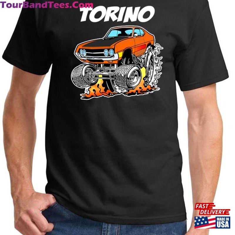 Ford Torino Hardtop Classic Cartoon Muscle Car Full Color Design T-Shirt Sweatshirt 29Uf141529 – Utopia Fashion