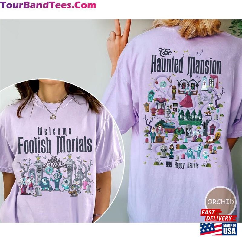 Sided The Haunted Mansion Map Comfort Colors Shirt Classic T-Shirt 29Uf131908 – Utopia Fashion