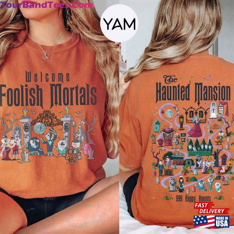 Sided The Haunted Mansion Map Comfort Colors Shirt Classic T-Shirt 29Uf131908 – Utopia Fashion