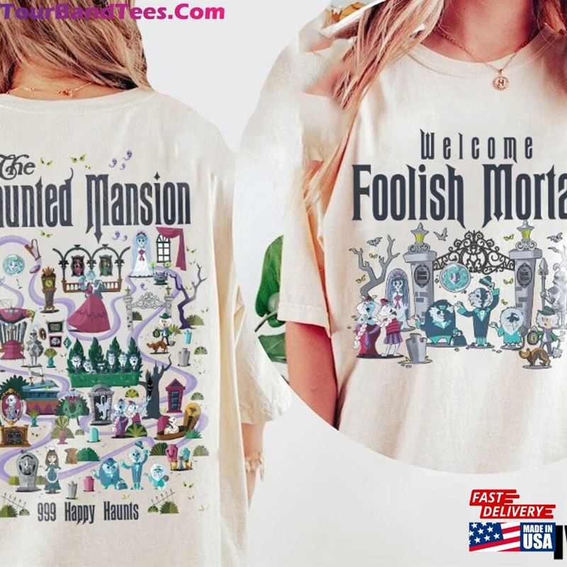 Sided The Haunted Mansion Map Comfort Colors Shirt Classic T-Shirt 29Uf131908 – Utopia Fashion