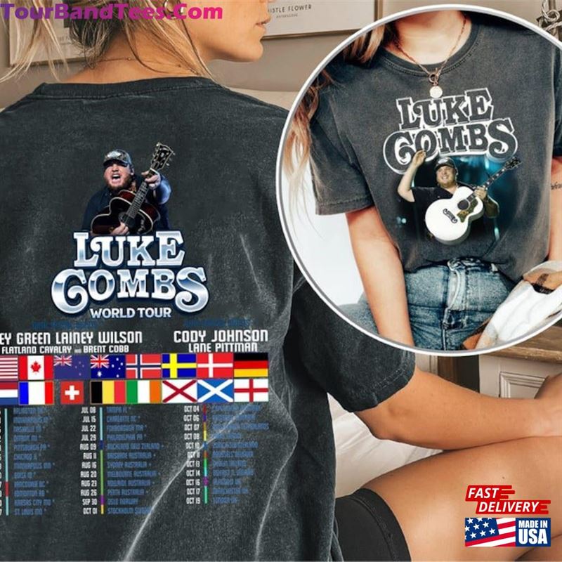 Sides Luke Combs Tour T-Shirt Country Music Concert Sweatshirt Hoodie Classic 29Uf136768 – Utopia Fashion