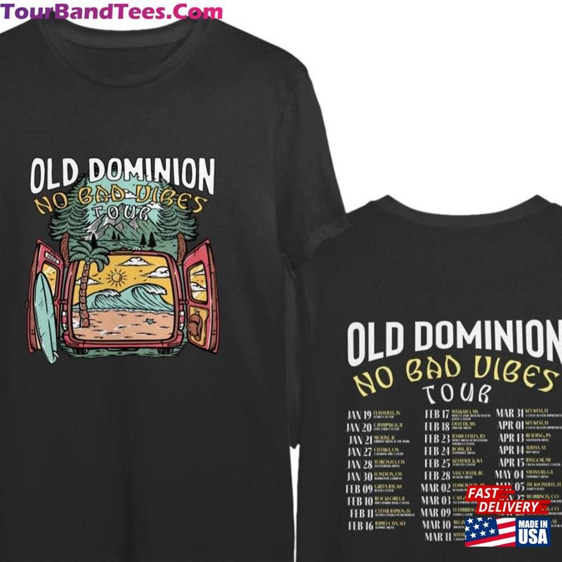 Old Dominion Tour No Bad Vibes O Shirt Unisex Double Side Premium T-Shirt Classic 29Uf122833 – Utopia Fashion