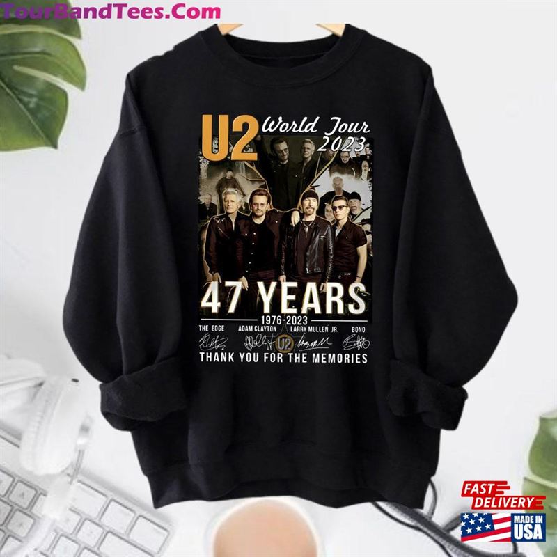 Years U2 Band Signature Sweatshirt Hoodie Achtung Baby Tour T-Shirt 29Uf124223 – Utopia Fashion