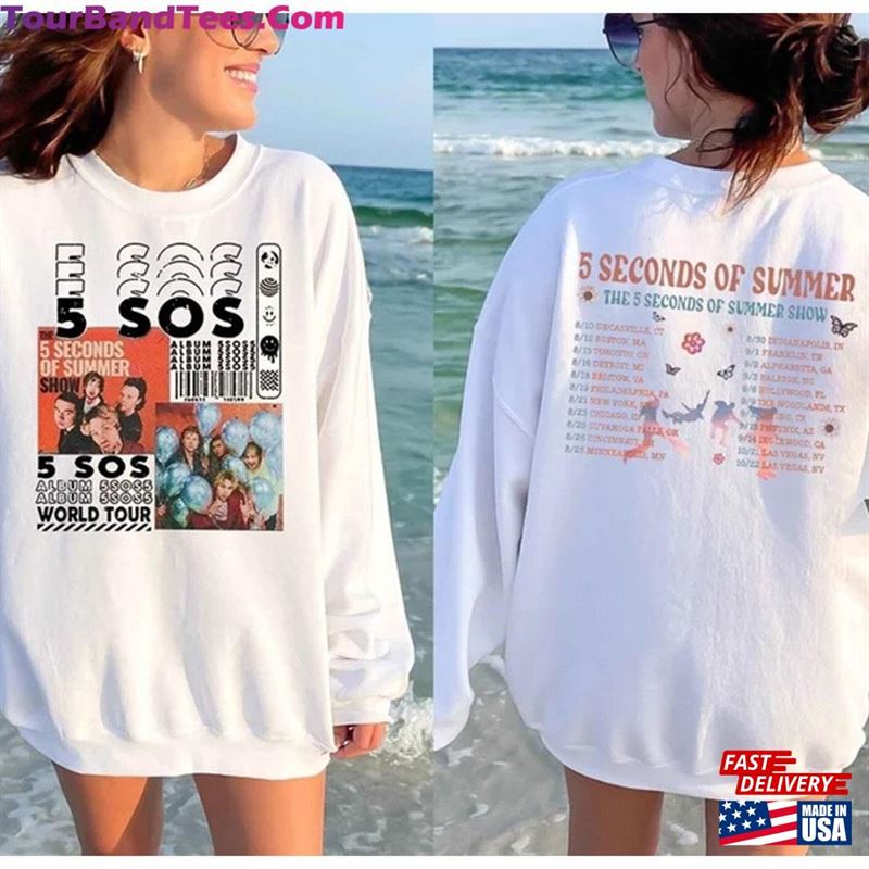 Seconds Of Summer Sided Shirt The Show Tour 5Sos Band T-Shirt Sweatshirt 29Uf122192 – Utopia Fashion