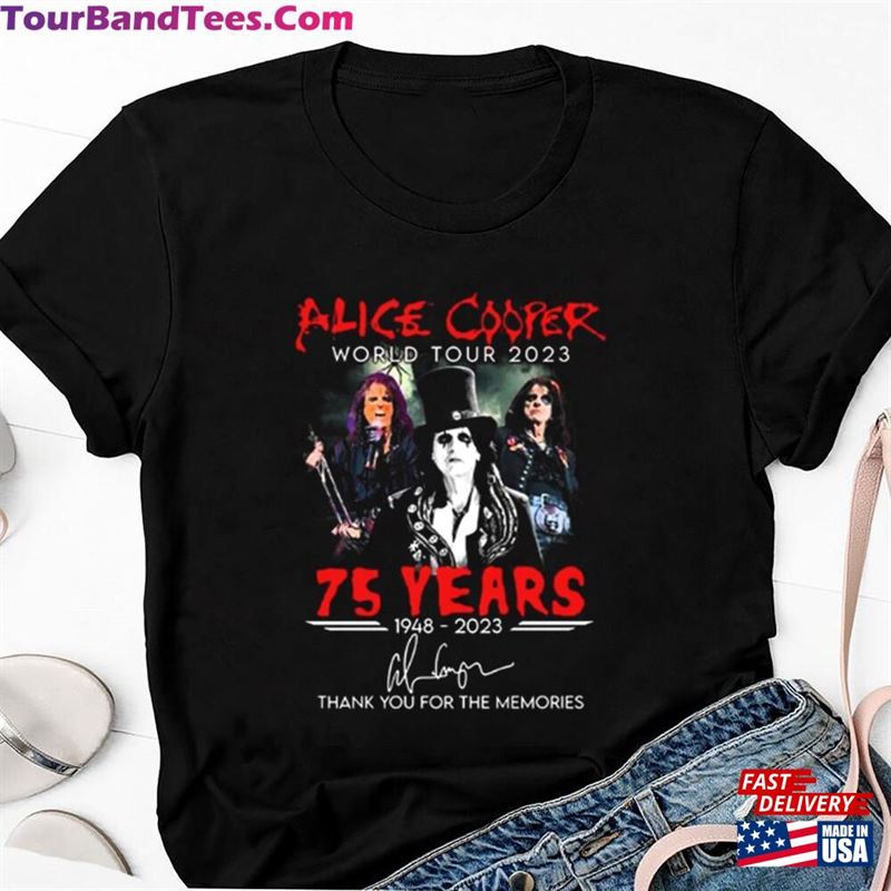 Years Alice Cooper Signature Shirt Tour Rock Music Hoodie T-Shirt 29Uf131653 – Utopia Fashion