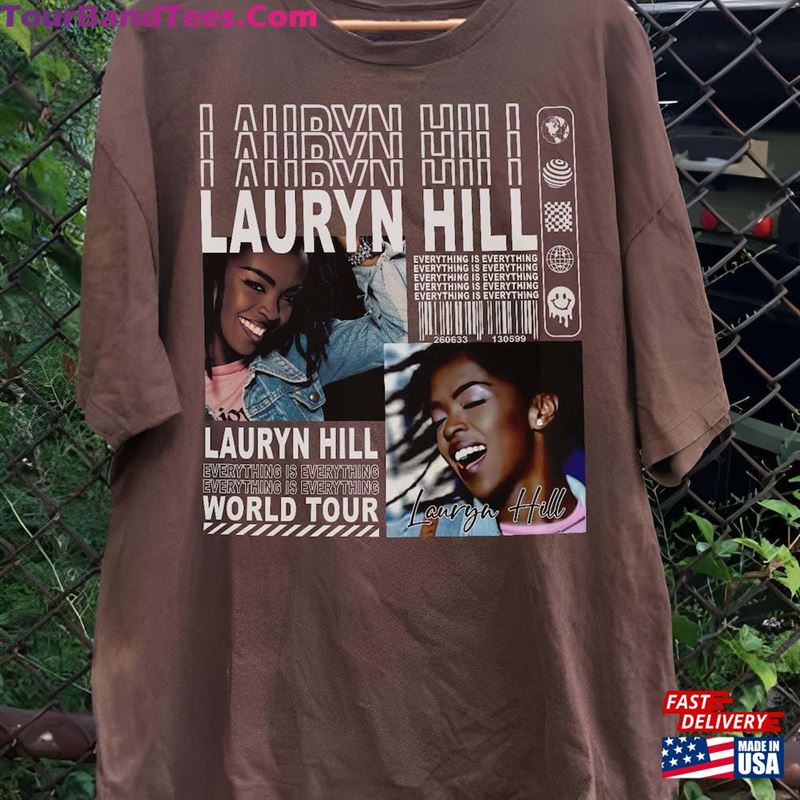 90S Lauryn Hill Shirt Everything Is Music Classic Hoodie 29Uf136380 – Utopia Fashion