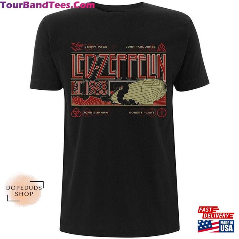 90S Led Zeppelin Tour Shirt 70S Music Concert Unisex Tee Sweatshirt 29Uf123816 – Utopia Fashion