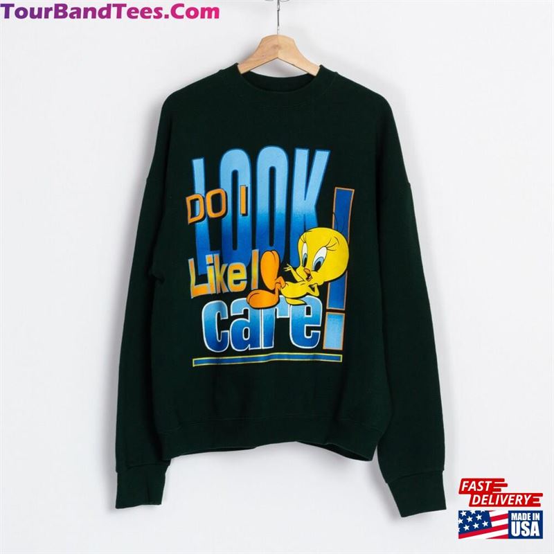 90S Tweety Bird Quot Do I Look Like Care Sweatshirt Classic 29Uf122070 – Utopia Fashion