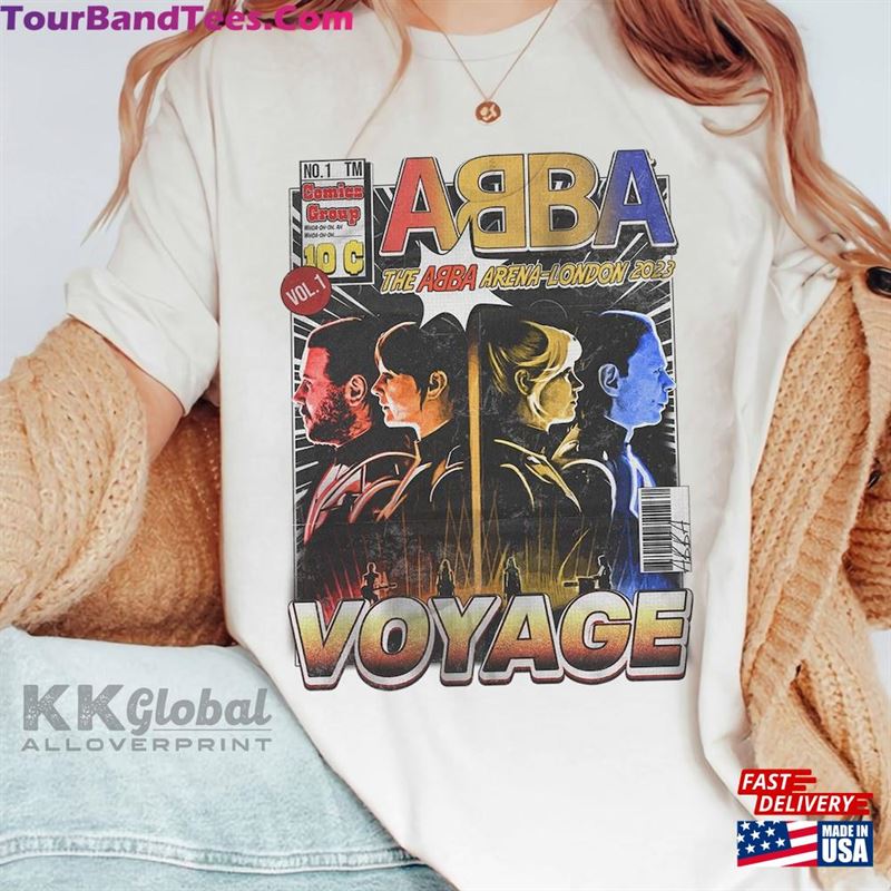 Abba Voyage Tour Comic Shirt Y2K 90S Merch Vintage Graphic Tee T-Shirt Unisex 29Uf123494 – Utopia Fashion