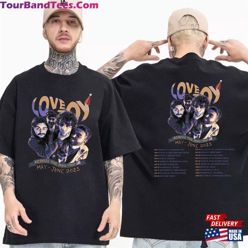 Across The Pond Tour Shirt Lazy Cat Tee Lovejoy Fan Gift Unisex Hoodie 29Uf136985 – Utopia Fashion