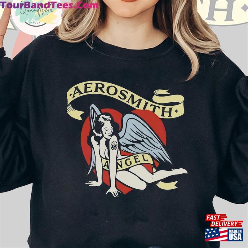 Aerosmith Angel T-Shirt Peace Out Farewell Tour With The Black Crowes Shirt Sweatshirt 29Uf118528 – Utopia Fashion