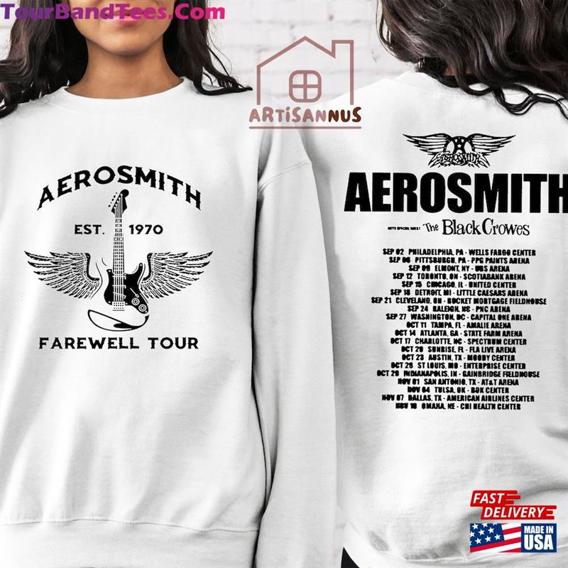 Aerosmith Farewell Shirt Sweatshirt Hard Rock Hoodie T-Shirt Unisex 29Uf122726 – Utopia Fashion