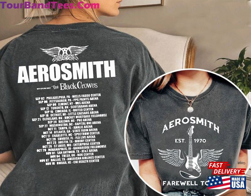 Aerosmith Farewell Tour Shirt Rock Music Band Concert T-Shirt Hoodie 29Uf122722 – Utopia Fashion