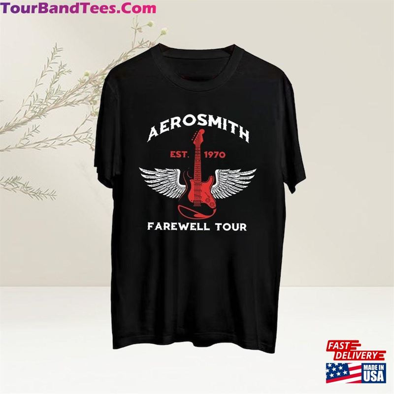 Aerosmith Farewell Tour Shirt Rock Music Both Side Band Concert T-Shirt Classic 29Uf123471 – Utopia Fashion