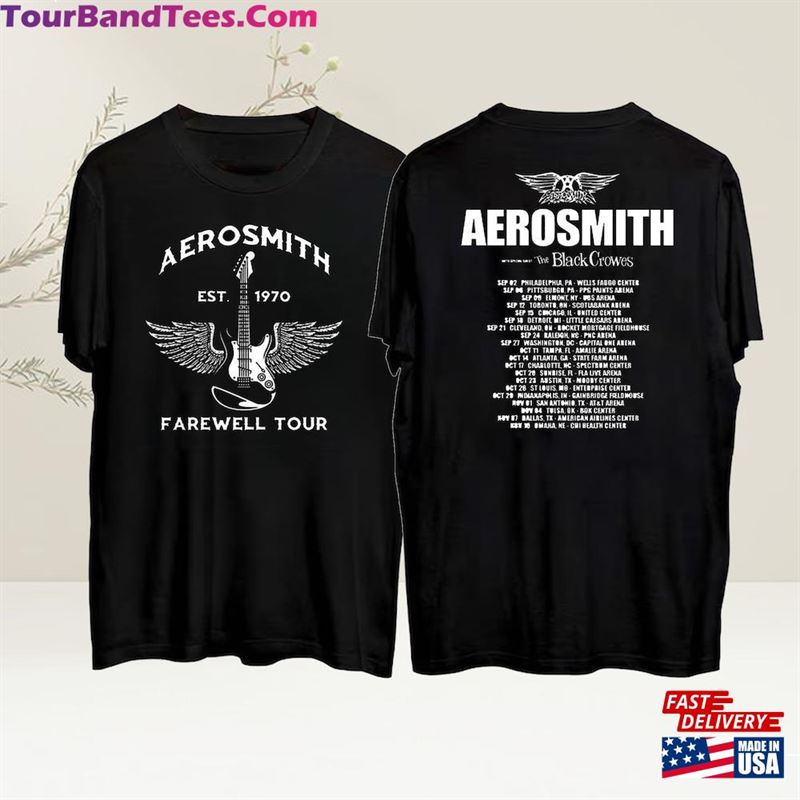 Aerosmith Farewell Tour Shirt Rock Music Both Side Band Concert Unisex Sweatshirt 29Uf123460 – Utopia Fashion