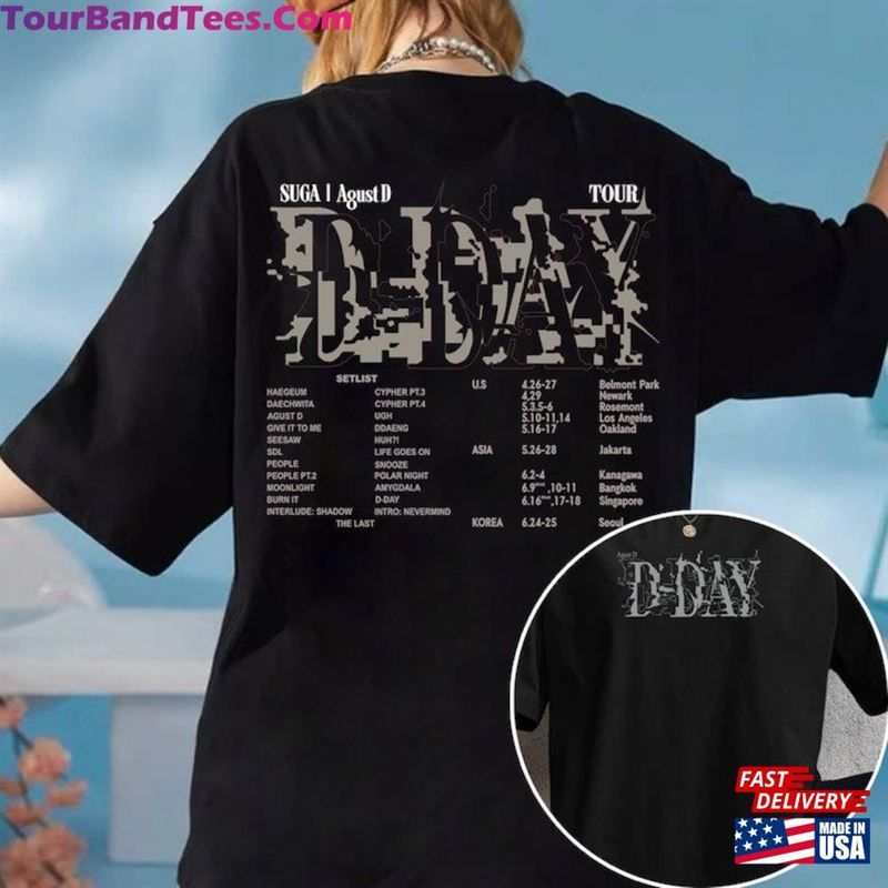 Agust D Day Tour T-Shirt Suga Album Setlist Shirt World Hoodie Unisex 29Uf141506 – Utopia Fashion