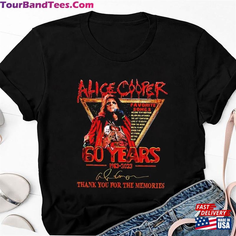 Alice Cooper Years Anniversary Shirt Tour Rock Music Unisex Hoodie 29Uf131662 – Utopia Fashion