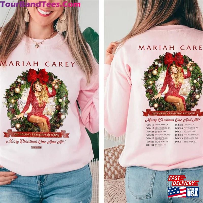 All I Want For Christmas Is Mariah Carey Sides Sweatshirt Xmas Shirt Concert Unisex Hoodie 29Uf122369 – Utopia Fashion