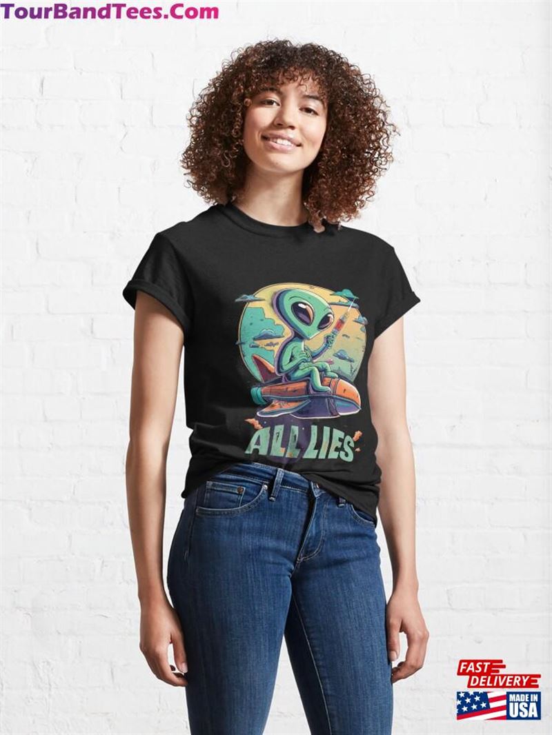 All Lies Ufo Alien Conspiracy T-Shirt Unisex 29Uf124358 – Utopia Fashion