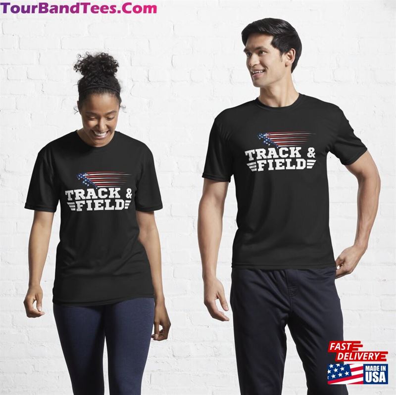 American Flag Track And Field Usa Running Team T-Shirt Classic 29Uf141433 – Utopia Fashion