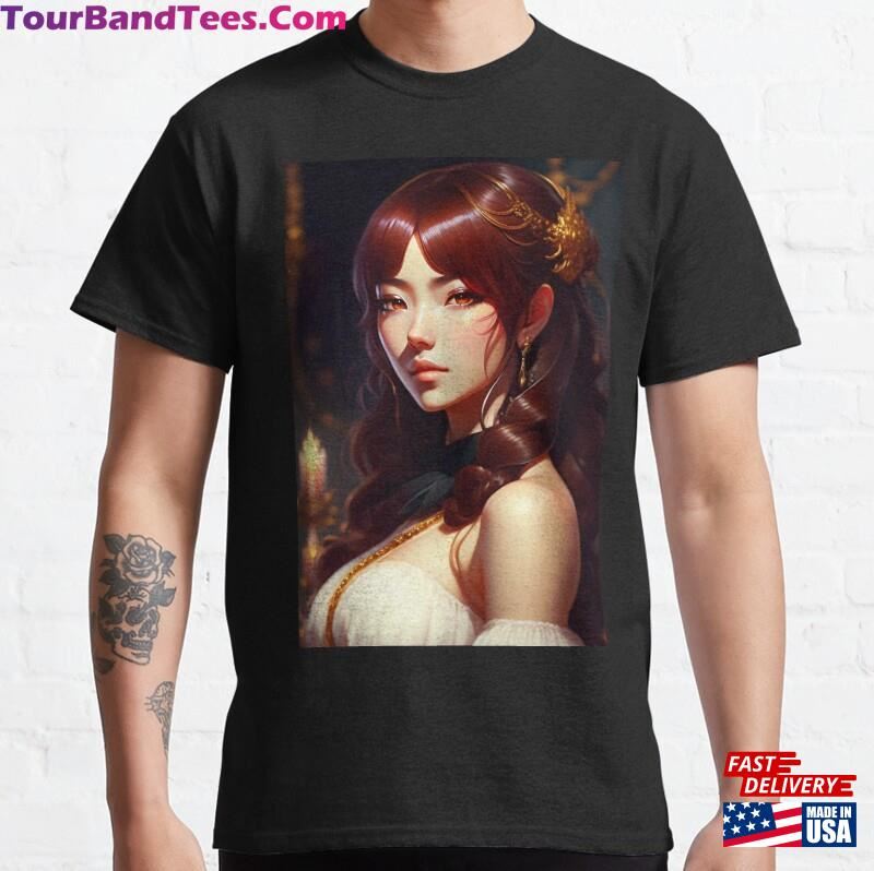 Anime Girl Fan Art Manga Fanart Transform Your Favorite Into A Beautiful Cartoon Style Portrait Classic T-Shirt 29Uf118409 – Utopia Fashion