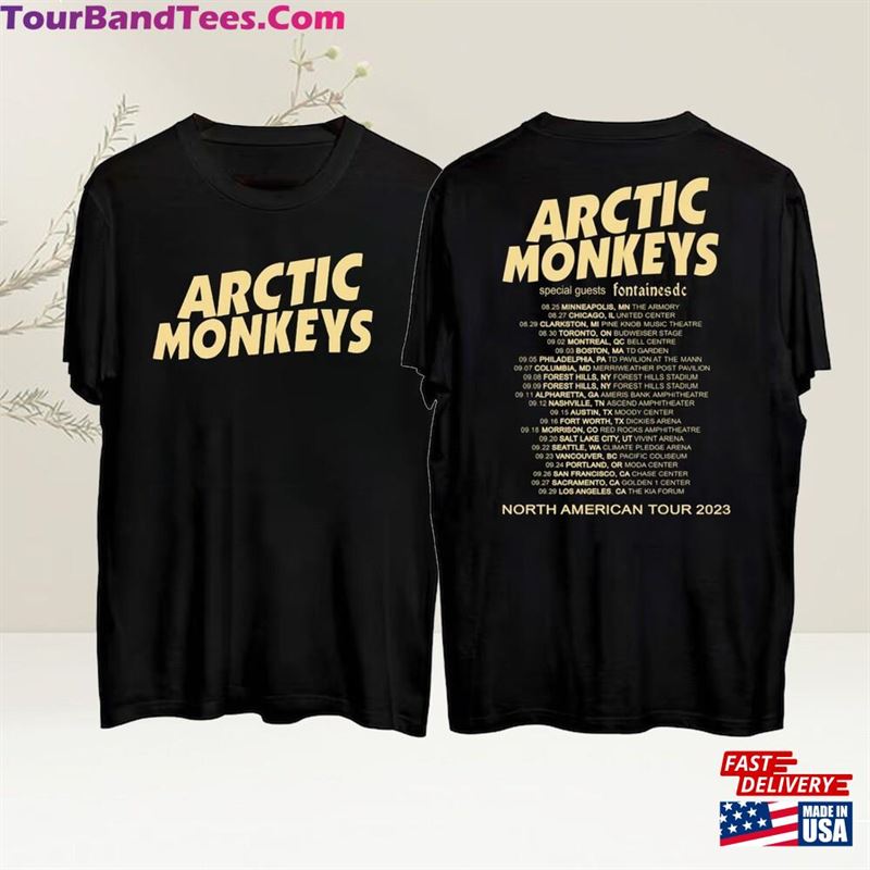 Arctic Monkey North America Tour Dates T-Shirt Concert Shirt Music Tee Sweatshirt Hoodie 29Uf118462 – Utopia Fashion