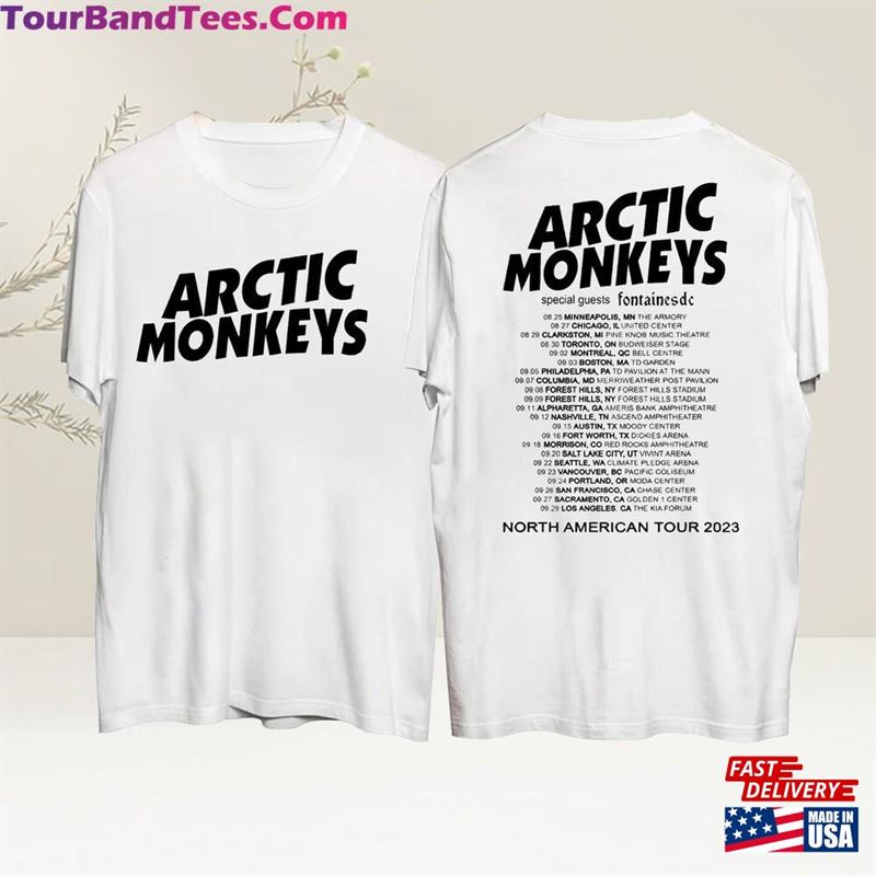 Arctic Monkey North America Tour Dates T-Shirt Concert Shirt Music Tee Sweatshirt Hoodie 29Uf118462 – Utopia Fashion