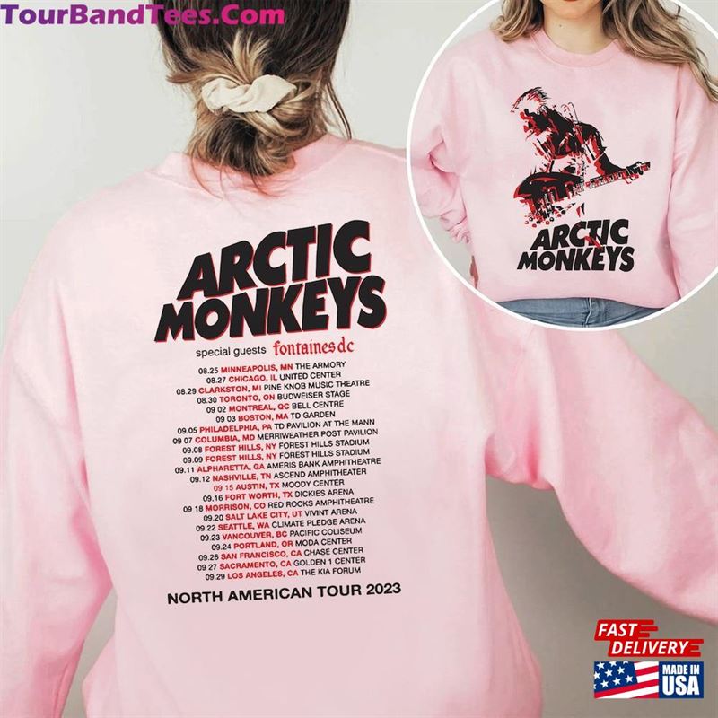 Arctic Monkey North America Tour Dates Shirt Am Hoodie T-Shirt 29Uf123600 – Utopia Fashion