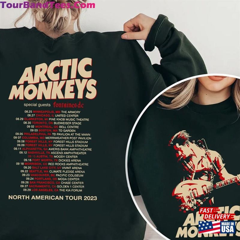 Arctic Monkey North America Tour Dates Shirt Am Hoodie T-Shirt 29Uf123600 – Utopia Fashion