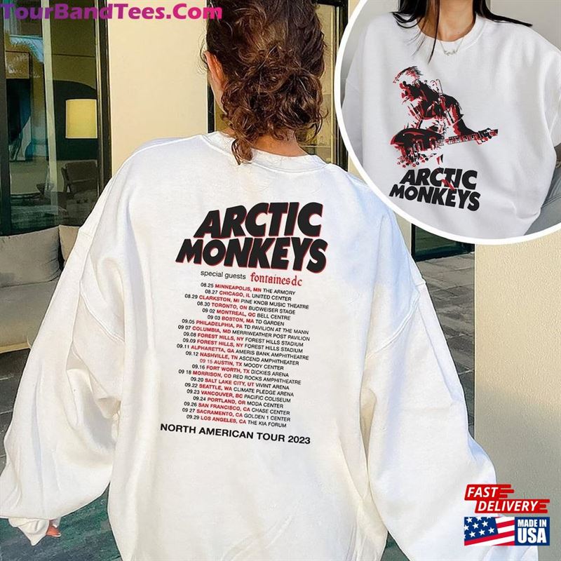 Arctic Monkey North America Tour Dates Shirt Music Lyrics Artic T-Shirt Hoodie 29Uf122899 – Utopia Fashion