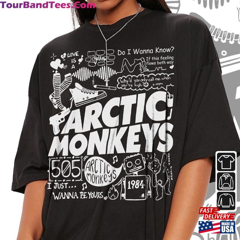 Arctic Monkey Doodle Art Shirt Vintage Merch Album Lyrics Sweatshirt Hoodie T-Shirt Unisex 29Uf122775 – Utopia Fashion