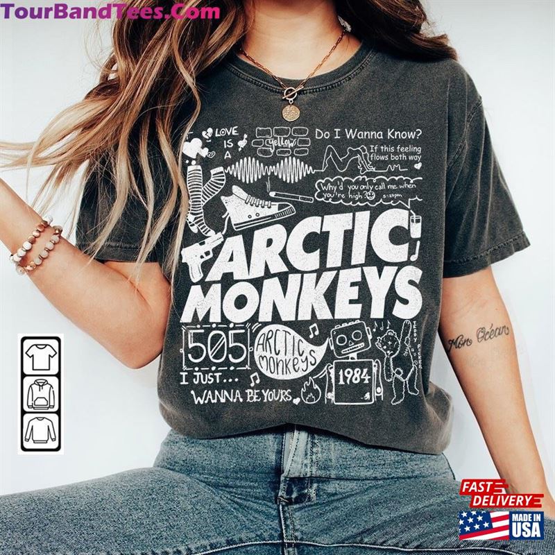 Arctic Monkey Doodle Art Shirt Vintage Merch Album Lyrics Sweatshirt Hoodie T-Shirt Unisex 29Uf122775 – Utopia Fashion