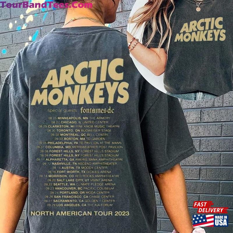 Arctic Monkeys North America Tour Dates Shirt Music Concert Unisex Classic 29Uf122814 – Utopia Fashion