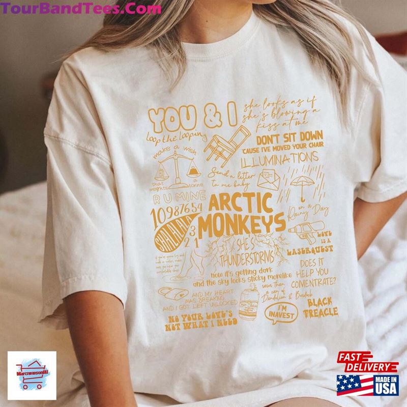 Arctic Monkeys Band Shirt Am Tour Lyric Sweatshirt T-Shirt 29Uf123270 – Utopia Fashion