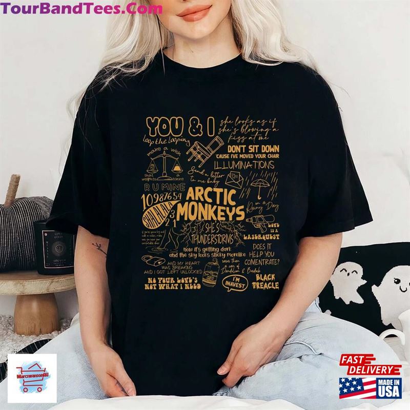 Arctic Monkeys Band Shirt Am Tour Lyric Sweatshirt T-Shirt 29Uf123270 – Utopia Fashion