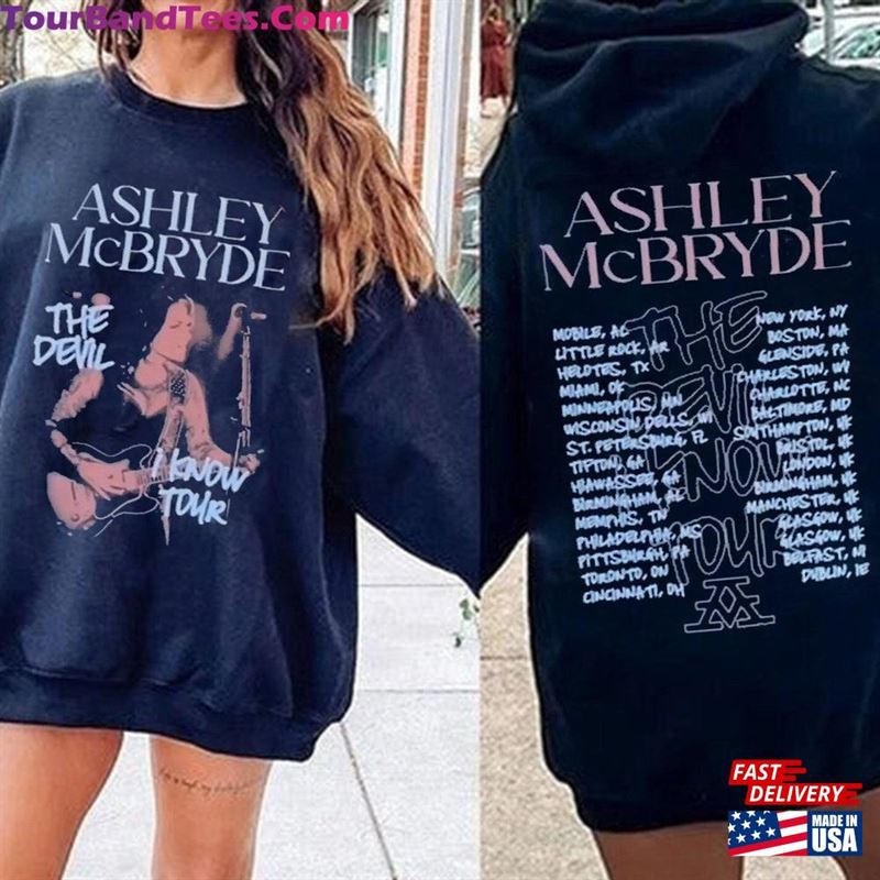 Ashley Mcbryde The Devil I Know Tour Shirt Fan Concert Sweatshirt T-Shirt 29Uf124424 – Utopia Fashion