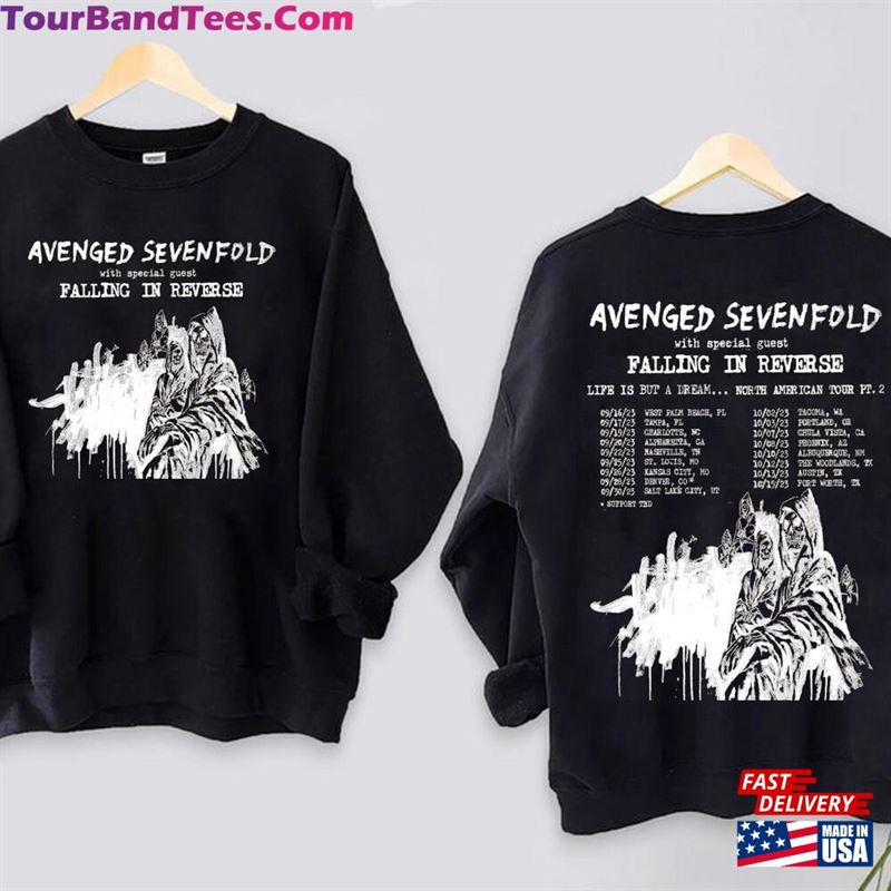 Avenged Sevenfold Life Is But A Dream North American Tour Shirt Band Fan Sweatshirt Classic 29Uf119212 – Utopia Fashion