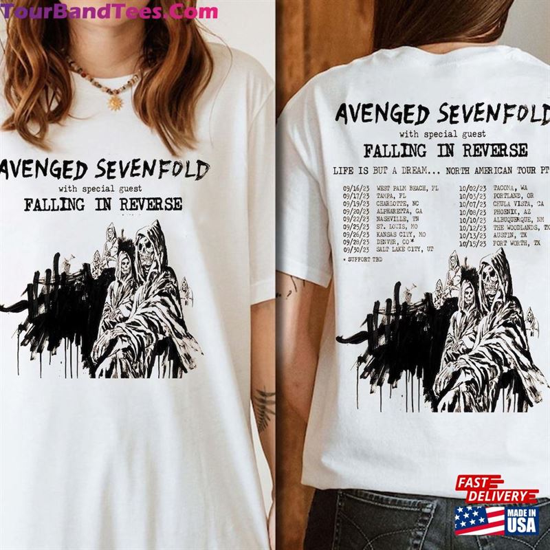 Avenged Sevenfold Life Is But A Dream North American Tour Shirt Band Fan Sweatshirt Classic 29Uf119212 – Utopia Fashion