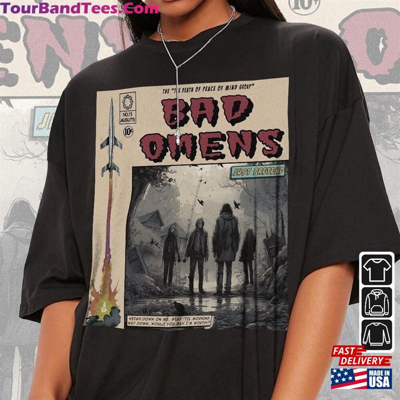 Bad Omens Comic Shirt 90S Vintage Merch Book Art The Death Of Peace Mind Album World Tour Ticket Graphic Unisex Tee V2 Classic Hoodie 29Uf122972 – Utopia Fashion