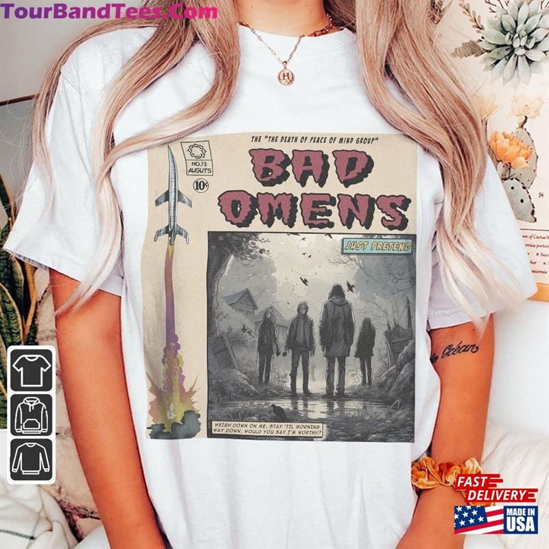 Bad Omens Comic Shirt 90S Vintage Merch Book Art The Death Of Peace Mind Album World Tour Ticket Graphic Unisex Tee V2 Classic Hoodie 29Uf122972 – Utopia Fashion