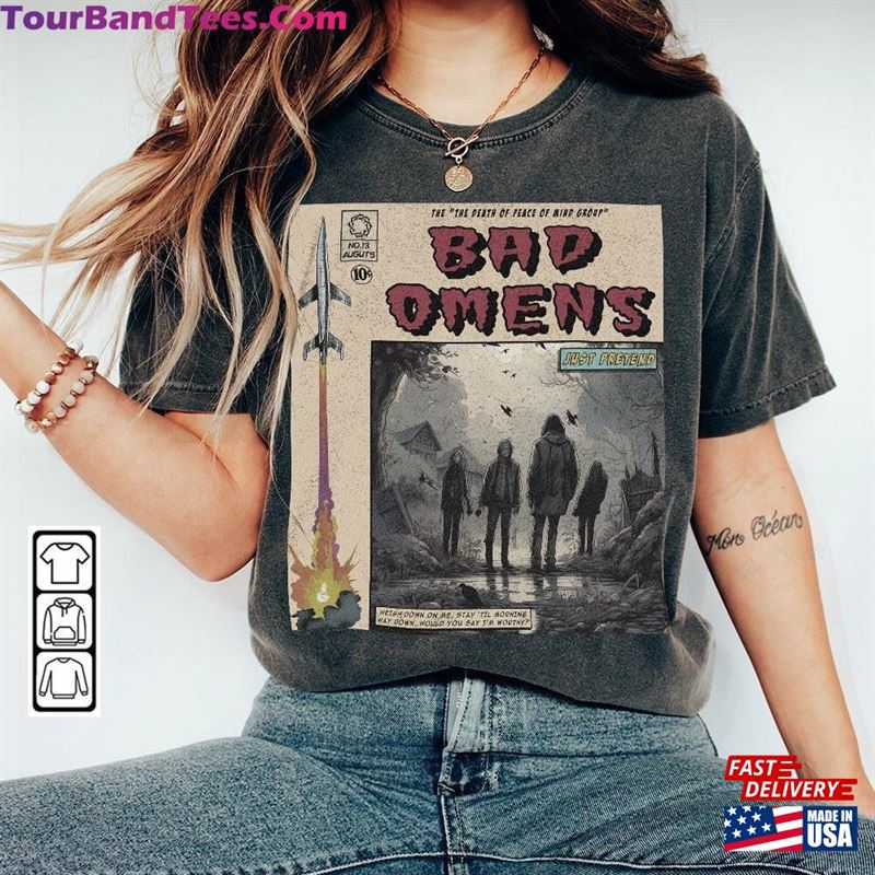 Bad Omens Comic Shirt 90S Vintage Merch Book Art The Death Of Peace Mind Album World Tour Ticket Graphic Unisex Tee V2 Classic Hoodie 29Uf122972 – Utopia Fashion