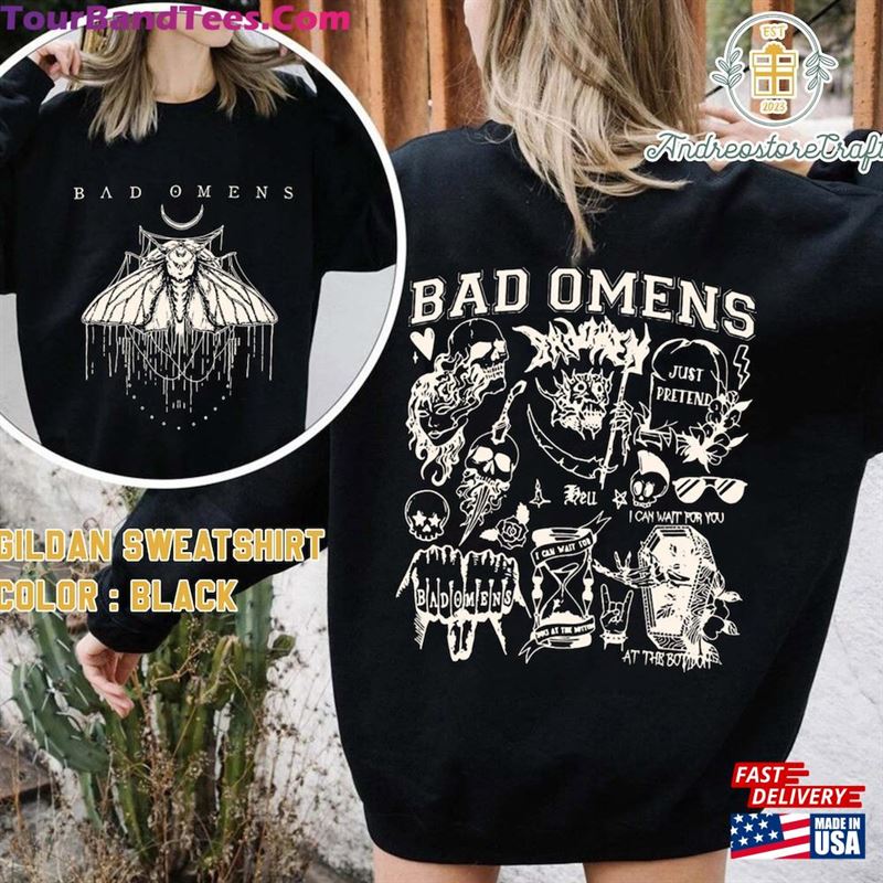 Bad Omens Concrete Forever Tour Double Side T-Shirt Fade Reaper Tee Sweatshirt Classic 29Uf123581 – Utopia Fashion