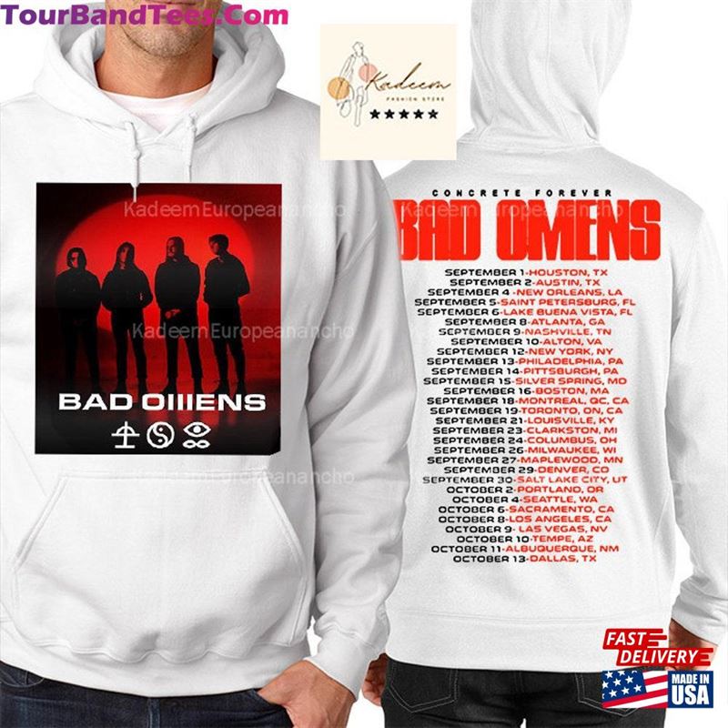 Bad Omens Lives Tour Erra Shirt Concert 2Sided Hoodie T-Shirt Classic 29Uf118434 – Utopia Fashion