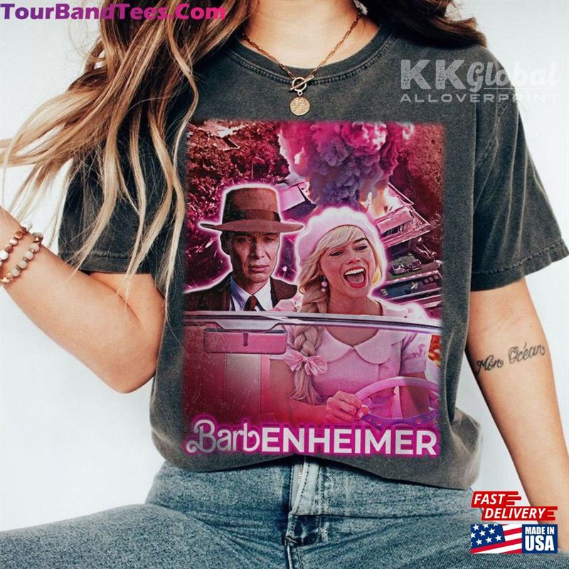 Barbie Oppenheimer Tee Funny T-Shirt Movie Inspired Shirt Sweatshirt Unisex 29Uf123549 – Utopia Fashion