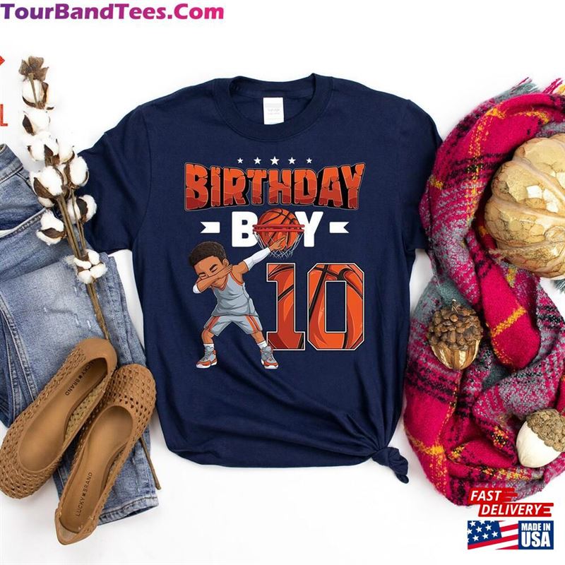 Basketball Birthday Boy Years Old 10Th Little Baller Sport Theme Bday Party Decoration Favors T-Shirt Unisex 29Uf141427 – Utopia Fashion