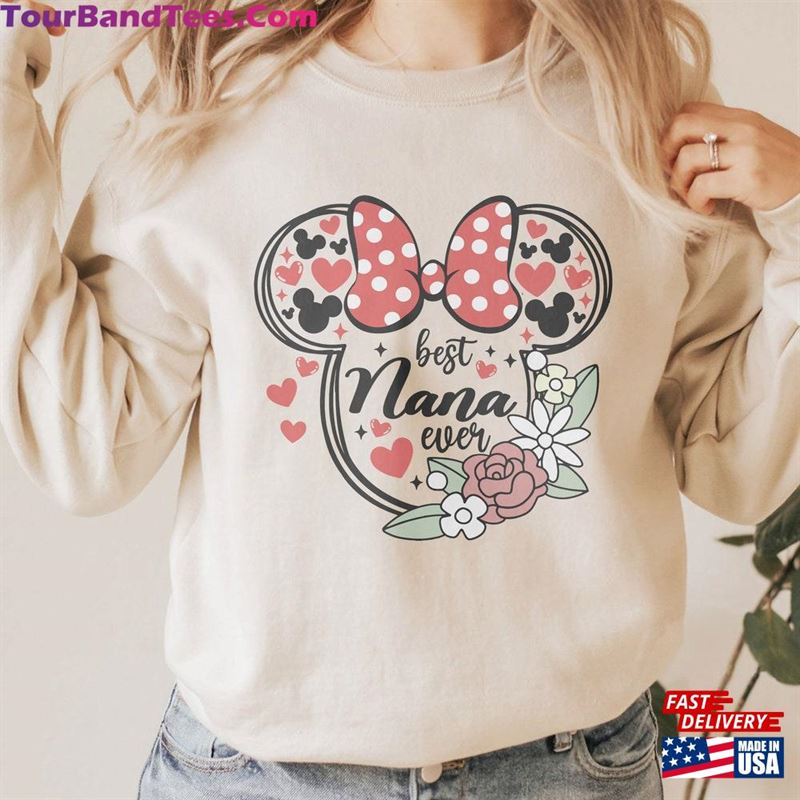 Best Nana Ever Shirt Minnie Unisex T-Shirt 29Uf122483 – Utopia Fashion