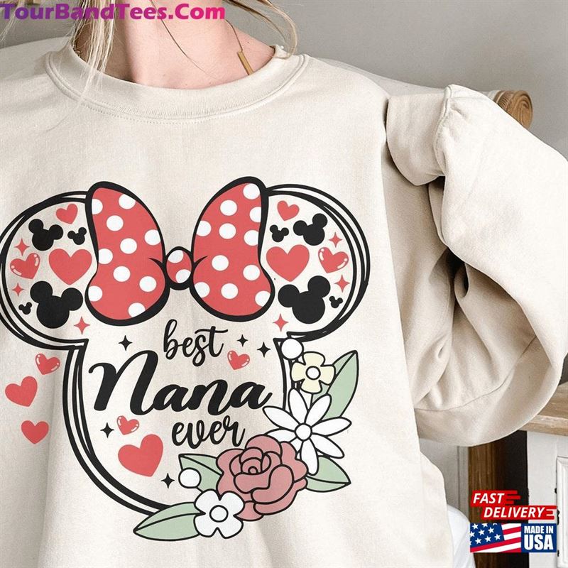 Best Nana Ever Shirt Minnie Unisex T-Shirt 29Uf122483 – Utopia Fashion