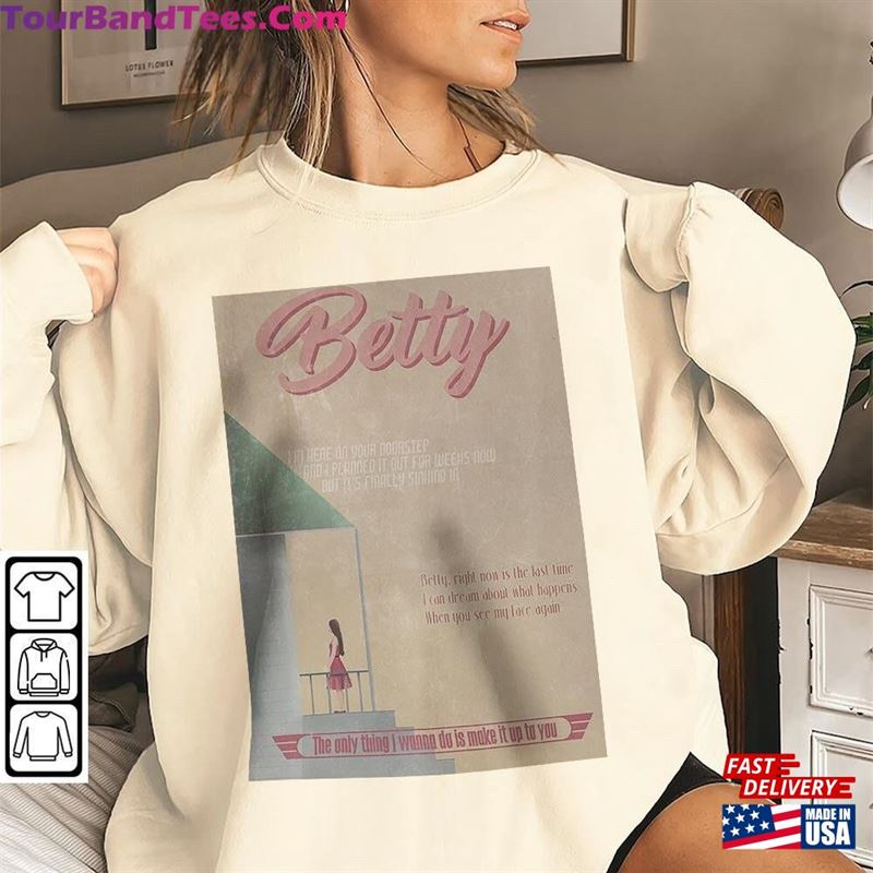 Betty Taylor Vintage Art Shirt Midnights Song Cover Sweatshirt T-Shirt 29Uf124555 – Utopia Fashion